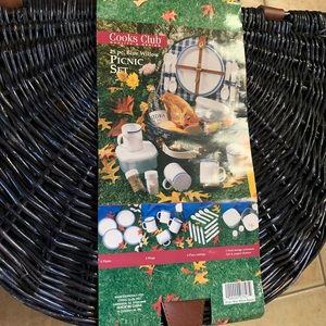 Cooks club picnic basket set